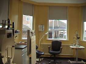 Optometry room following refurbishment